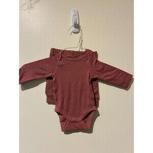 NWOT Modern Moments Dark Pink Viscose Bodysuit & Leggings Outfit - Newborn (NB)